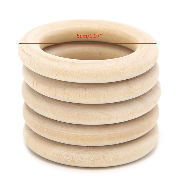 

diy wooden beads connectors circles rings beads lead-natural wood
