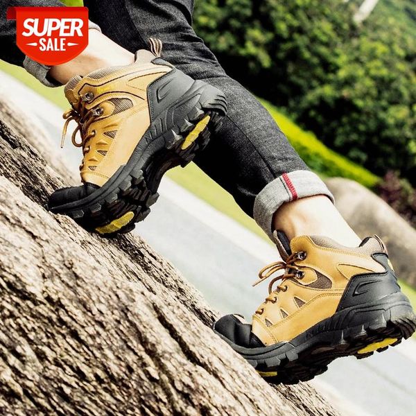 

outdoors men hiking shoes waterproof sport shoes breathable men's professional non-slip trekking sneakers plus size 39-47 #xx8d