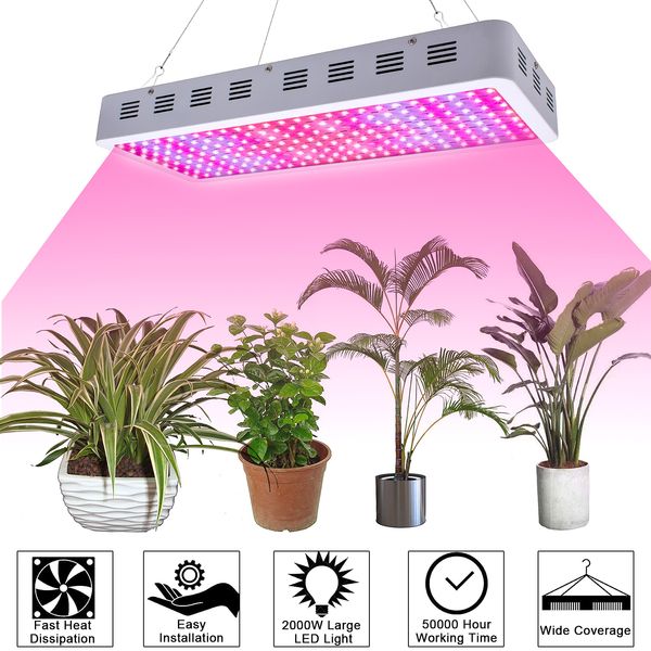 

usa stock led grow light 3000w 85-265 v full light spectrum led plant growth lamp good for seedling, germination, growing stage and blooming