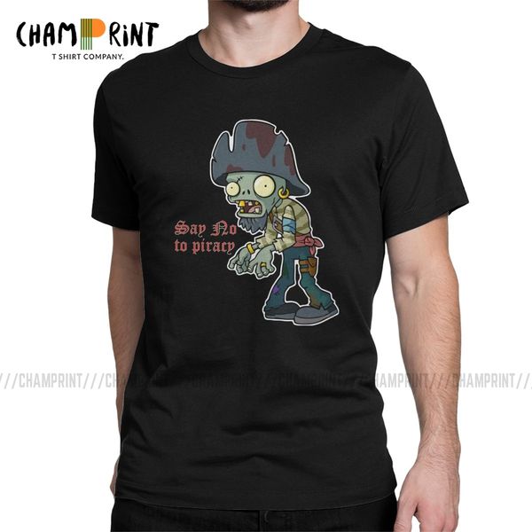 

plants vs zombies say no to piracy for funny crewneck kids pvz game tees short sleeve unique sport hooded sweatshirt hoodie men t shirt