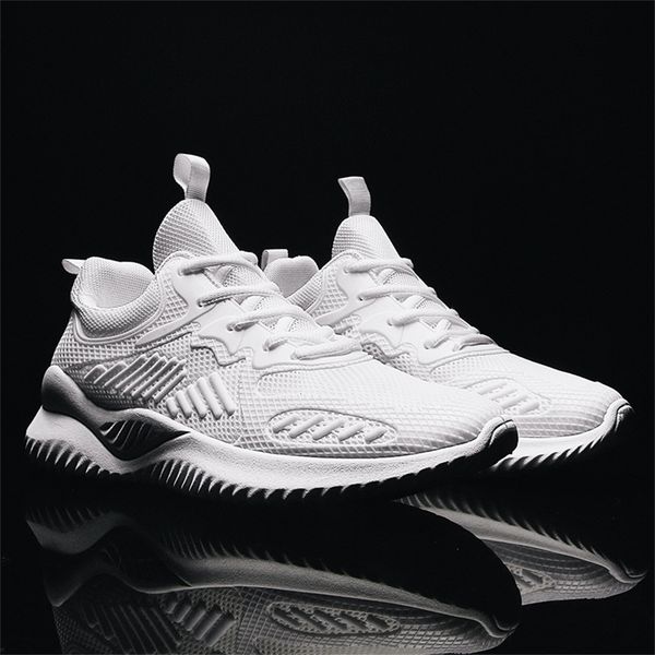 

black white running men shoes 2020 breathable mesh men's sneakers outdoor sports shoes man lace up walking jogging fitness 42 43