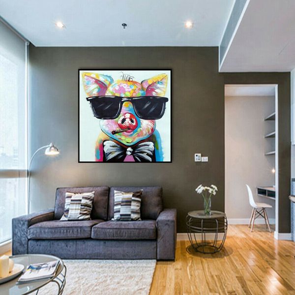 

animal cool piggy flying framed & unframed home decor handcrafts /hd print oil painting on canvas wall art canvas pictures er70