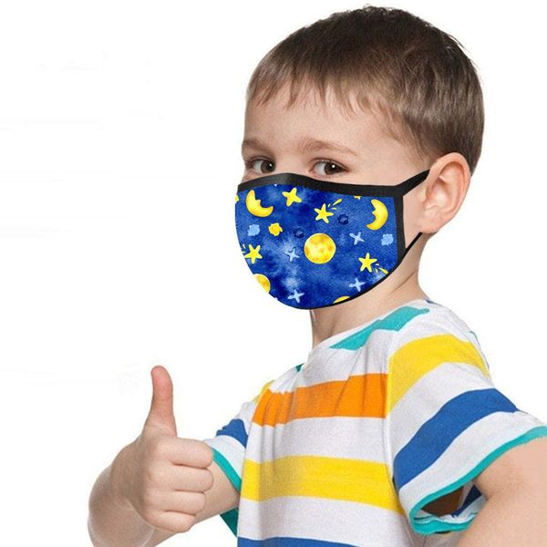 

дети маска washable хлопок дышащего planet printed haze защита загрязнения фильтра маску для лица для детей многоразовой маски wmtsrh bdegar