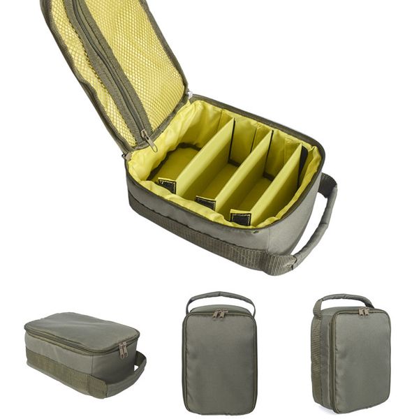 

1 pc outdoor portable handbag fishing coil cas zipper bag with bicycle accessories
