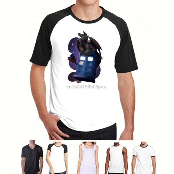 

100% cotton o-neck custom printed tshirt men t shirt toothles on the tardis v2 - toothless women t-shirt sport hooded sweatshirt hoodie