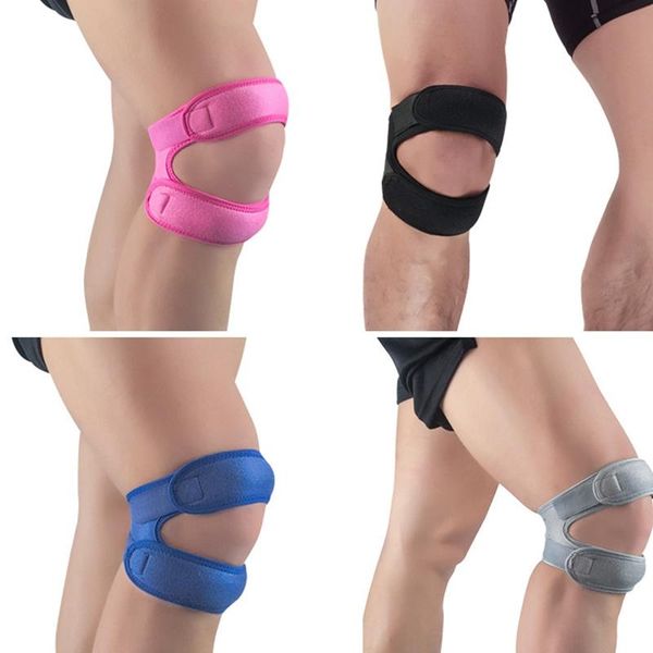 

adjustable knee pads knee support with pads volleyball basketball, Black;gray