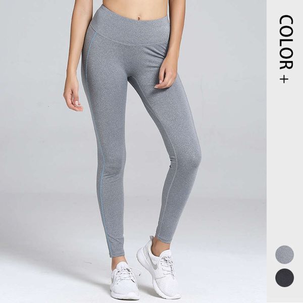 

the big size of new delivery quality productssports yoga women's high waist hip lifting no awkward line fitness contrast tight stretch, Black