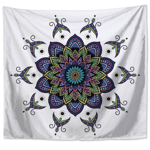 

colorful mandala tapestry hippie wall coverings bohemian beach throwing carpet tent travel mattress wall taps1