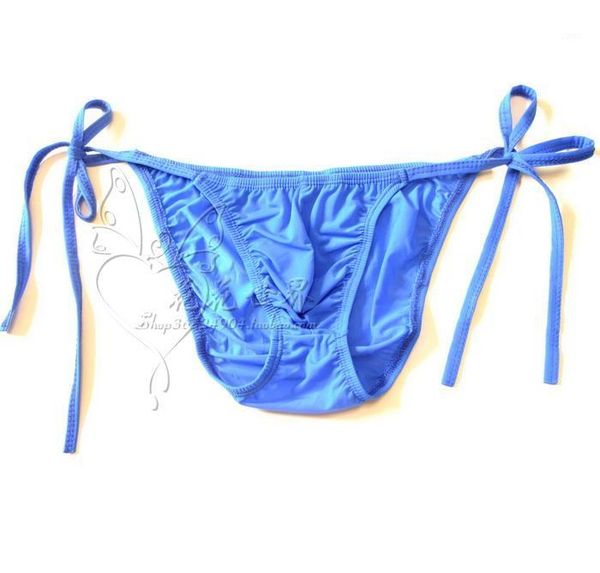 

men's ice silk transparent pouch briefs panties mens breathable pants bandage bikini swimwear underwear plus size1, Black;white