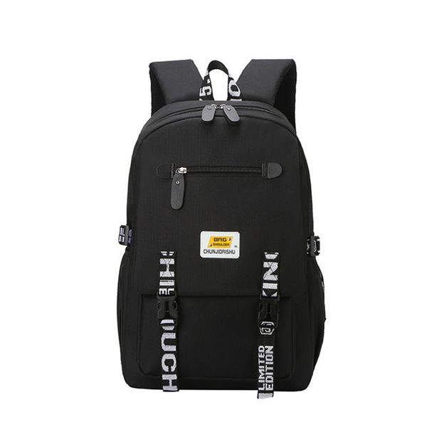 

men's backpack oxford cloth material british fashion casual college style design multi-function large capacity