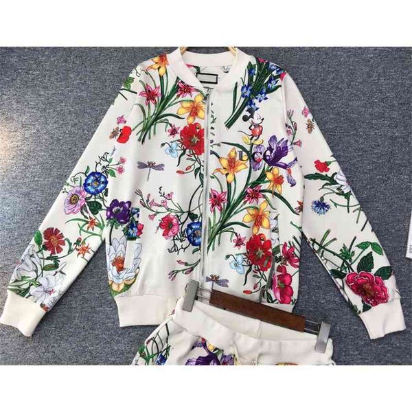 

two women's piece pants design autumn and double casual cotton sportswear women's cardigan two piece set loose large su1y, White