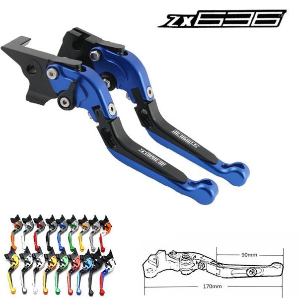

for zx636r logo (zx 636) 2000-2004 2001 2002 2003 cnc motorcycle brake clutch lever1