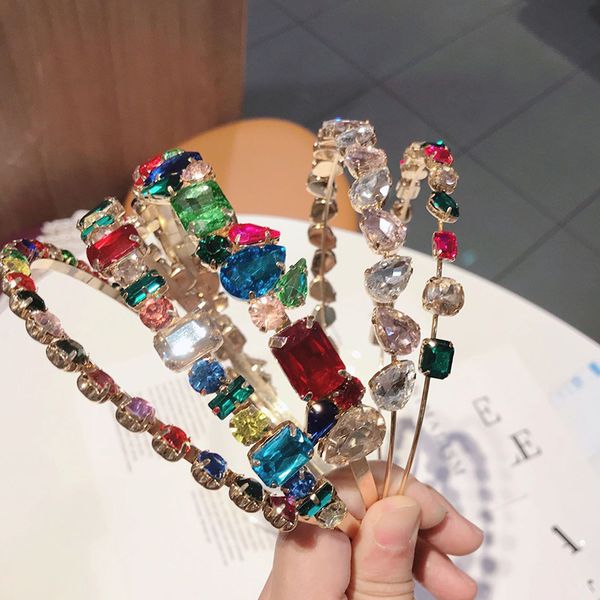 

hairband headbands for women diamonds women fashion headbands rhinestone head bands for party headbands hair accessories, Black;white