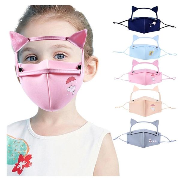 

респиратор фильтр моющийся для лица ребенок и маска многоразового щита защитных съемных дышащих детей глаза с mascarillas wmtohb otsweet, Black