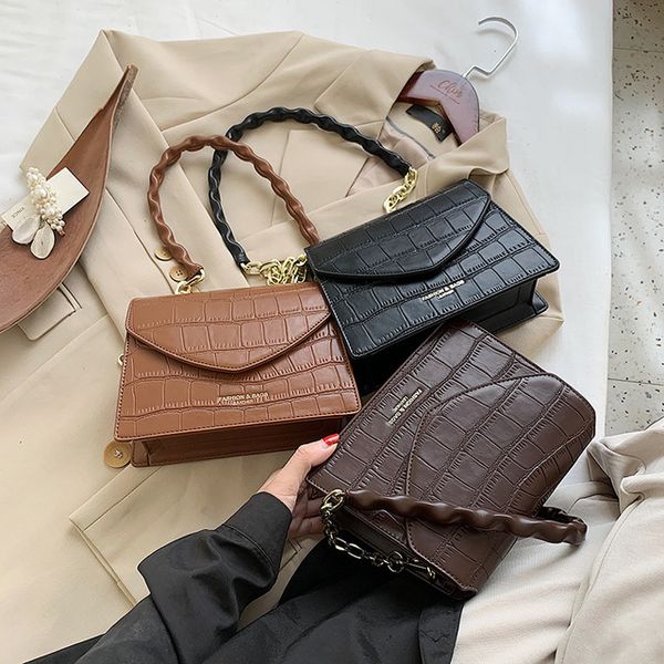 

2020 new women one shoulder messenger bag small mini pu material wholesale fashion shoulder bags b341