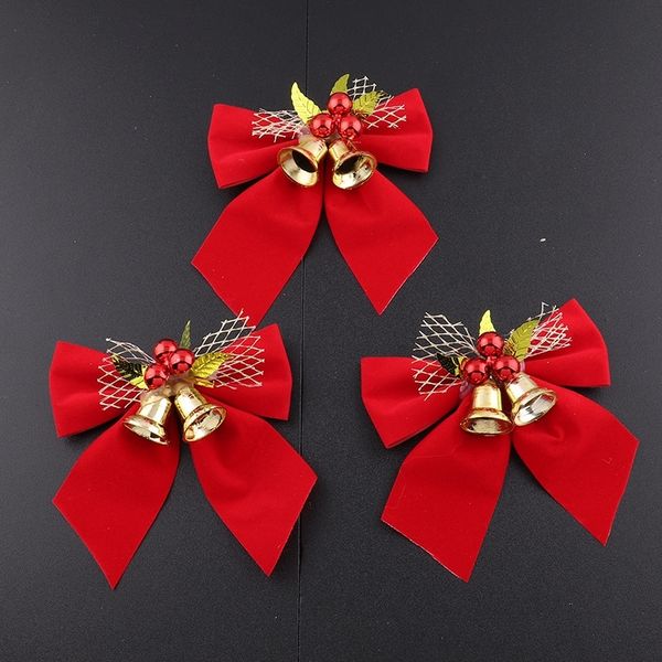 

npqxb acc red accessories and gifts ornamentsbow with bell christmas accessoriesbutterfly decorations christmas tree wreath decorative decor