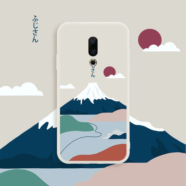 

meizu 16th mobile phone case 16thplus liquid silica gel fujiyama 16s all inclusive anti falling tide brand 16plus personality creative4fre