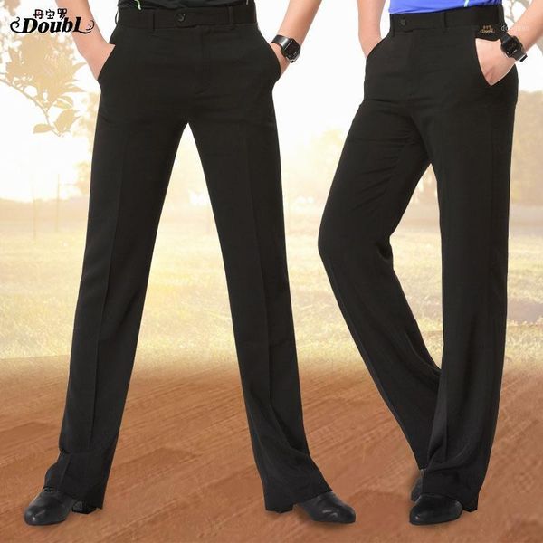 

mens dance trousers new pants pocket pants black practice ballroom dance stylish rumba chacha training1, Black;red