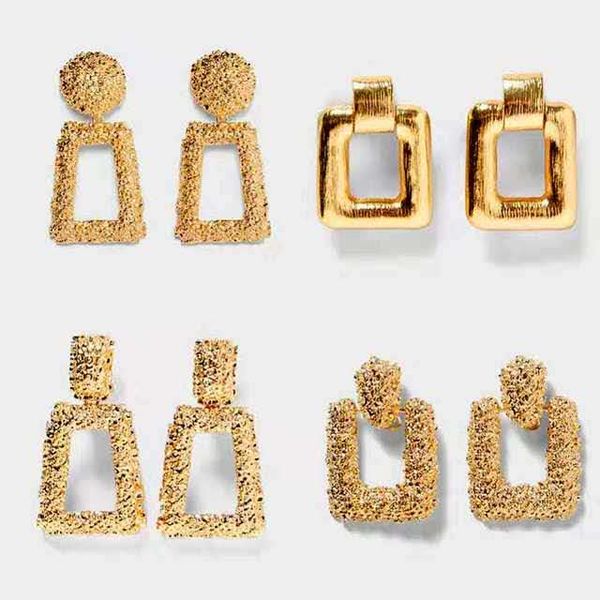 

bohemian jewelry geometric statement earrings for womenchristmas gift, Silver