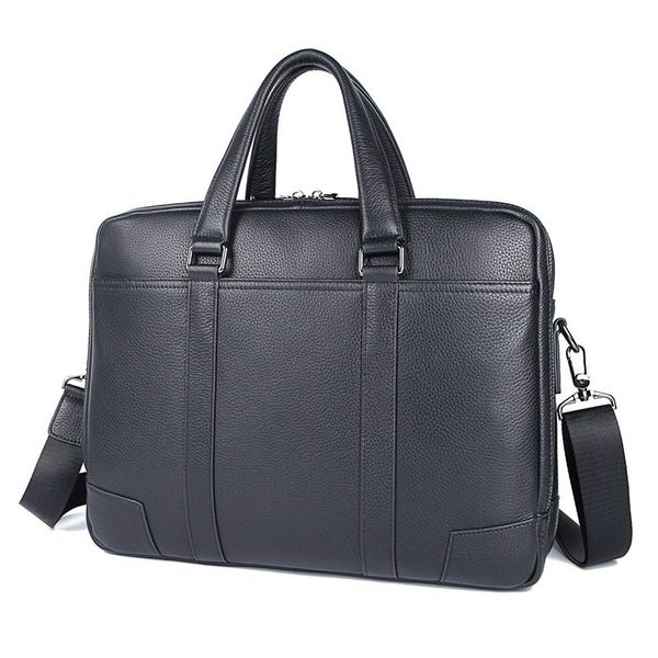 

2020 leather businessman bag men shoulder big man briefcases for 14"proof dwaterproof portable water bags hvuz