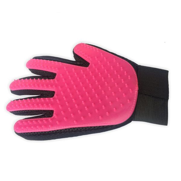

cleaning left dog glove deshedding cat right grooming hand hair removal brush promote blood circulation