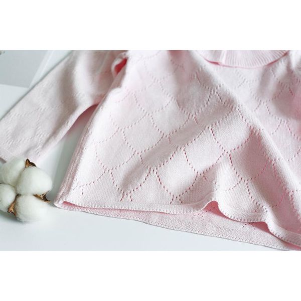 

autumn winter baby girl long sleeve lotus leaf collar knitted sweater boys girls sweaters for baby girls kids sweaters wmtgdn, Blue