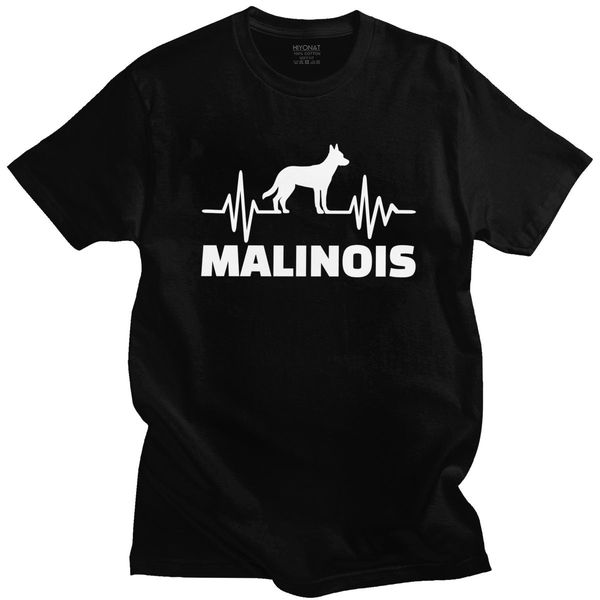 

funny belgian shepherd malinois tshirt short sleeved heartbeat dog regular fit casual tee sport hooded sweatshirt hoodie men t shirt