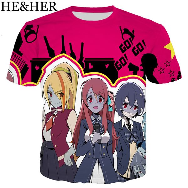 

new cool zombieland saga 3d print shirts plus size hippie oversized men clothing