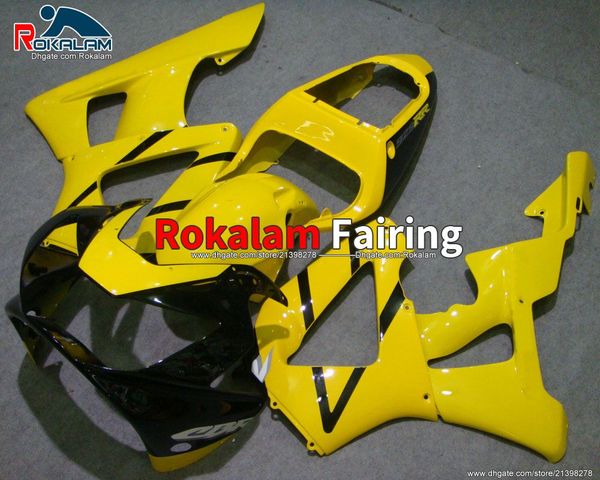 Für Honda Aftermarket Verkleidungen 2001 Motorrad CBR 900 CBR 900RR Gelb CBR900RR CBR 929 929RR Body Kit Abdeckungen 2000 00 (Spritzguss)