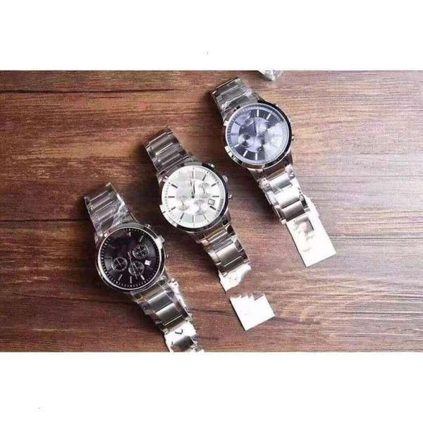 

watch men's zhi ar2434 mani a quartz business men's functional watch hdt6, Slivery;brown