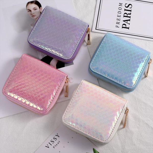 

новый minil pu женщины русалка wallet вышивки детская кошельки brilliant pink конфорки сумка кошелек для мобильных телефонов, Red;black