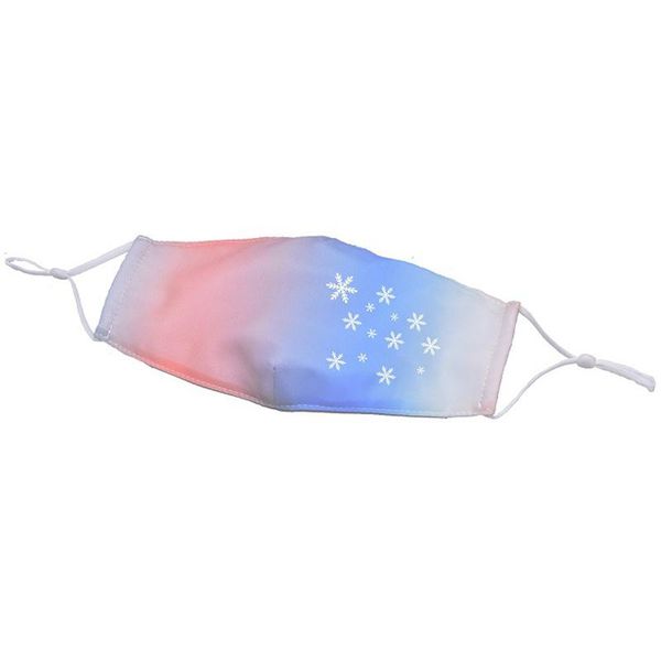 

christmas style gradient printing designer face masks can be customized logo adjustment for foreign trade face mask