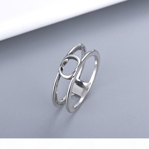 

new products letter ring silver plated ring personality charm ring supply fashion jewelry supply