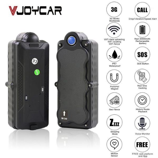 

car gps & accessories 4g 3g tracker tk20g magnet waterproof portable 20000mah battery wifi motion drop alarm web app gsm voice monitor1