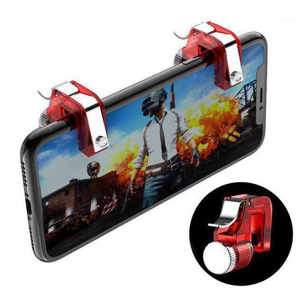 

game controllers & joysticks metermall metal smart phone mobile gaming trigger for pubg gamepad fire button aim key l1 r1 shooter controller