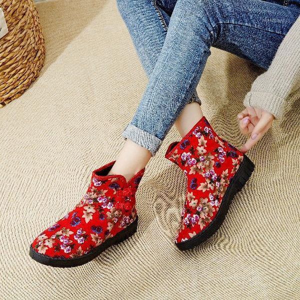 

women's winter ankle boots zipper flock platform snow ladies plush sneakers casual flat shoes woman footwear rubber botas mujer1, Black