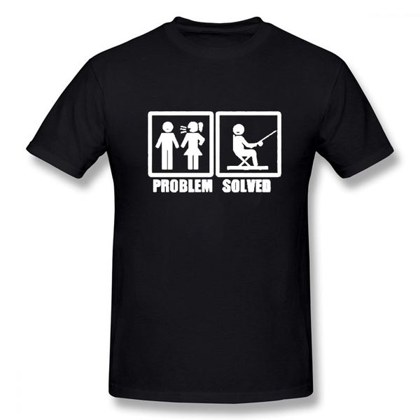 

problem solved fish father grandfather father's day married funny t-shirt short sleeve tee sport hooded sweatshirt hoodie