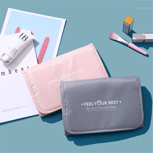 

cosmetic bags & cases style makeup wash bag hanging detachable storage pouch multi function candy color fashion make up bags1
