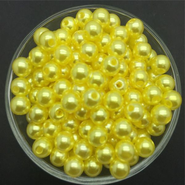 

new 4mm 6mm 8mm 10mm acrylic round pearl spacer loose beads jewelry making sqcduu, Black