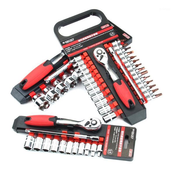 

socket wrench set screwdriver socket 1/4,3/8 inch drive ratchet wrench spanner for bicycle motorcycle car repairing tool1