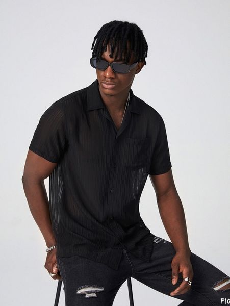 

men pocket patched shirt e2pp#, White;black