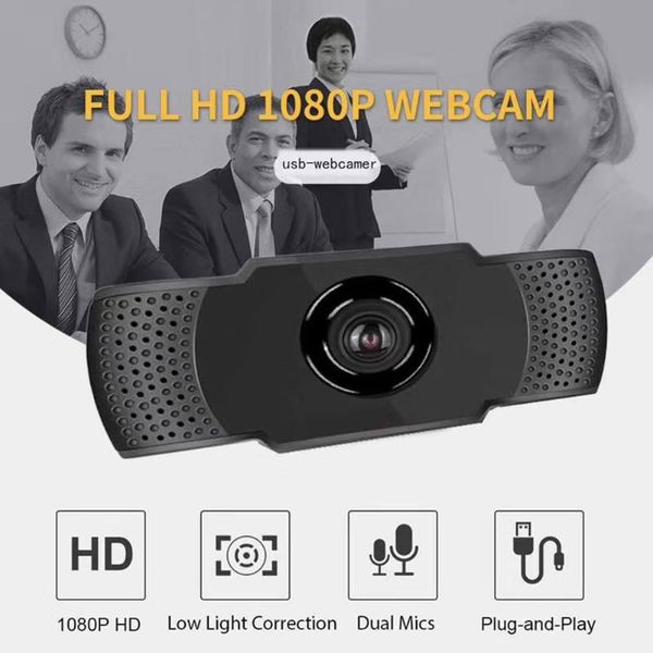 

1080p full hd usb web camera with microphone for video conference live streaming digital usb video recorder home office