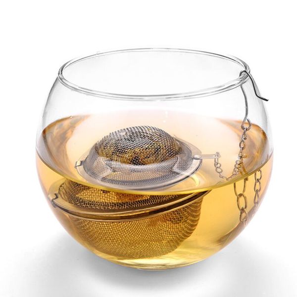 

stainless steel tea pot infuser sphere mesh tea strainer ball supplies gwd2593