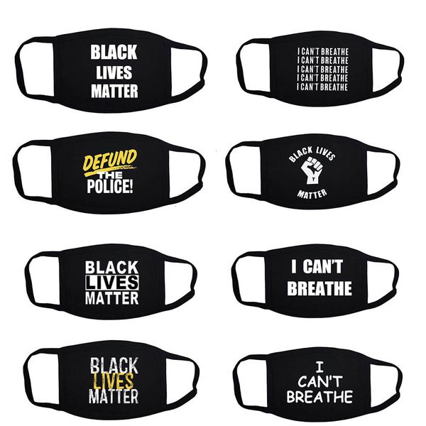 

black lives matter cotton face 2021 usa election i cant breathe floyd printed mask men women anti dust reusable washable party masks 1as76a