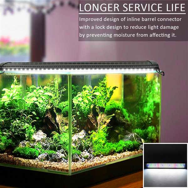 

discount 18w 78led full spectrum water grass lamp 23.6inch black aquarium lights (suitable for 23.6-31.49inch long aquarium)