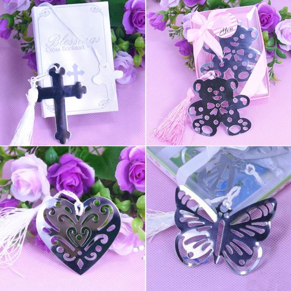 

party favor 10/20/50pcs/set metal bookmark for children christening souvenirs bridal baby giveaway wedding gift guests