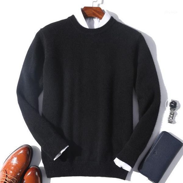 

cashmere sweater men classic round neck pullover super soft warm knitted pullover men 2020 knitted jumper1, White;black