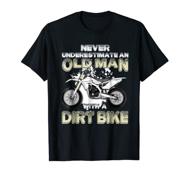 

2019 fashion summer t shirt never underestimate dad motocross mx dirt biker t shirt gift tee shirt sport hooded sweatshirt hoodie