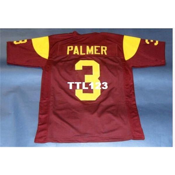 

3421 #3 arson palmer custom usc trojans college jersey size s-4xl or custom any name or number jersey, Black