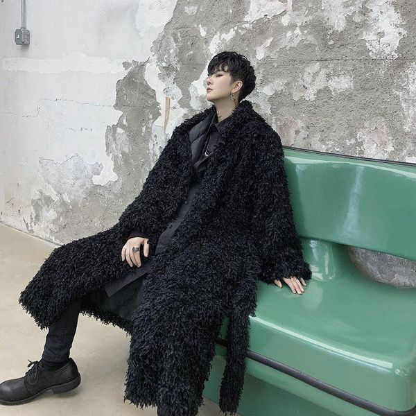 

2020 winter men's snow jackets black color youth parkas fashion long trench coats loose casual cotton-padded clothes m-xl1